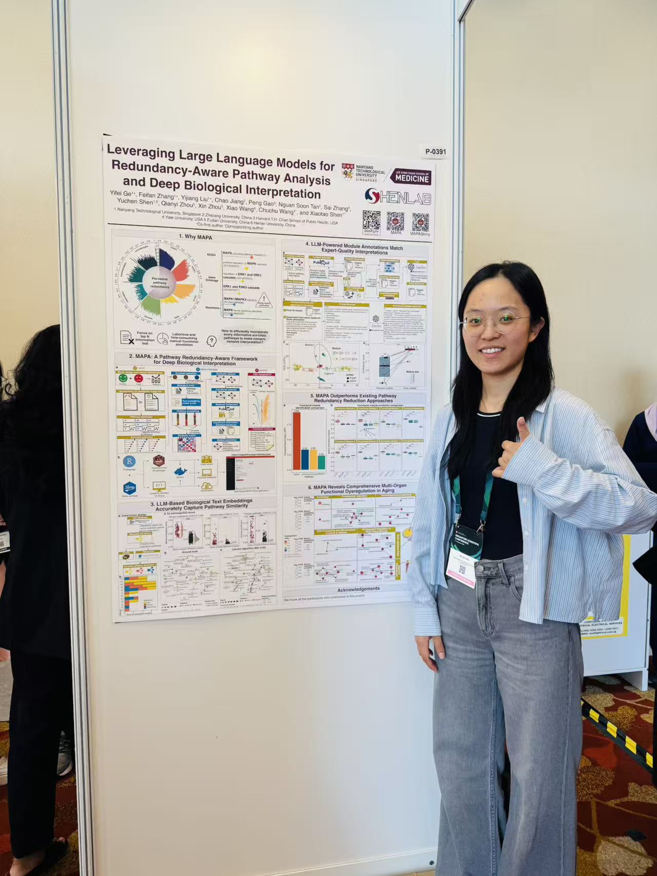 Yifei GE with her research poster