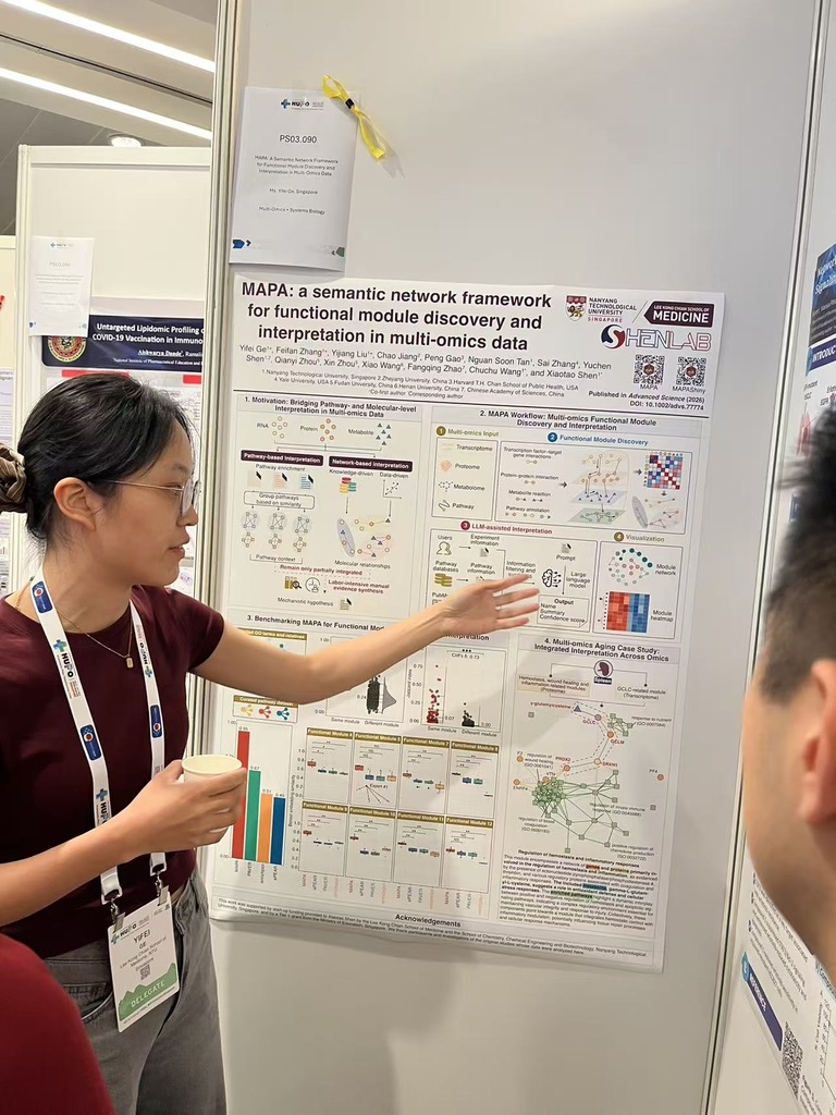 Yifei GE presenting the MAPA poster at HUPO 2026